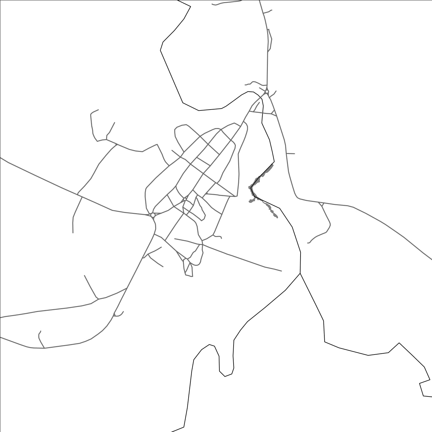 ROAD MAP OF NDENDÉ, GABON BY MAPBAKES