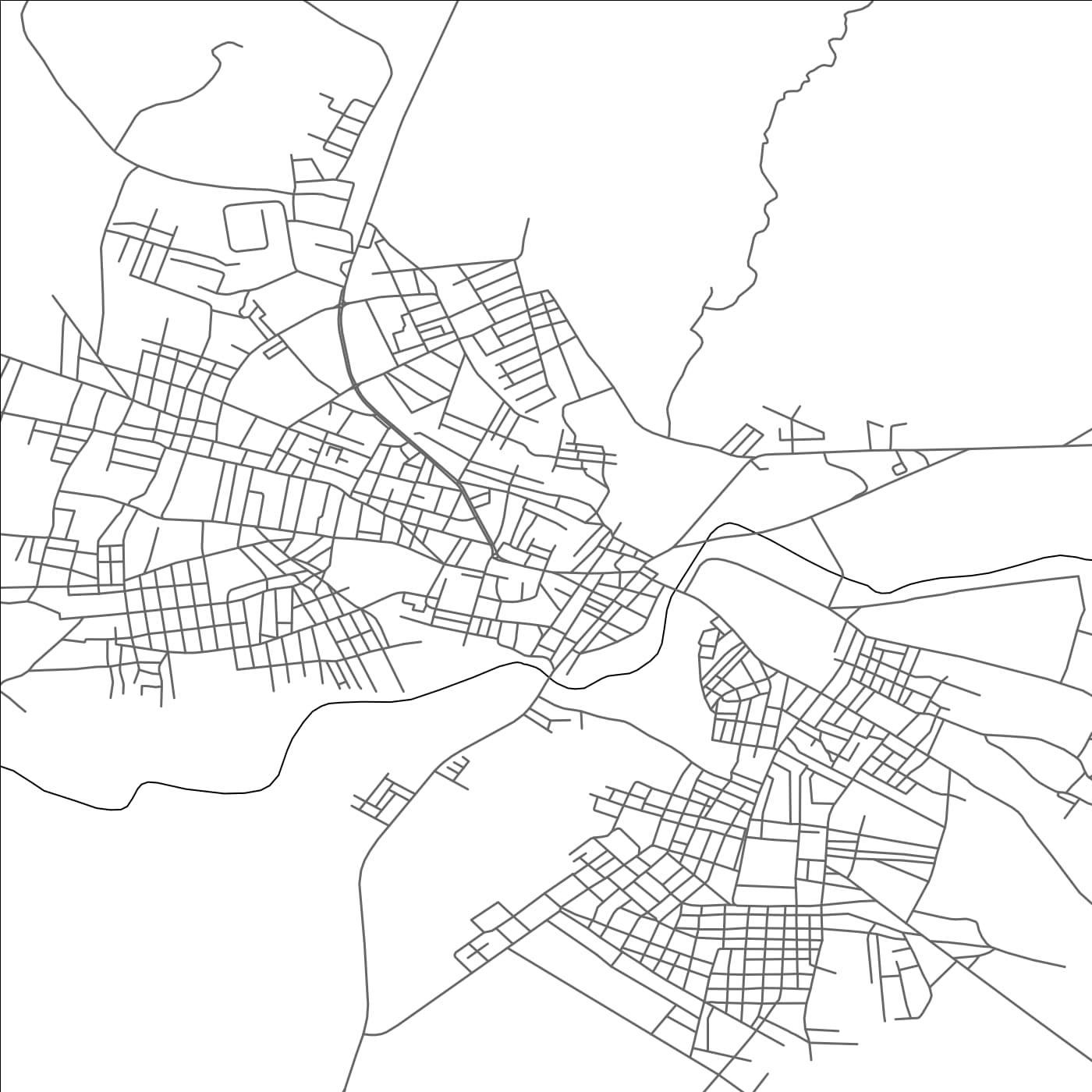 ROAD MAP OF AÏN EL MELH, ALGERIA BY MAPBAKES
