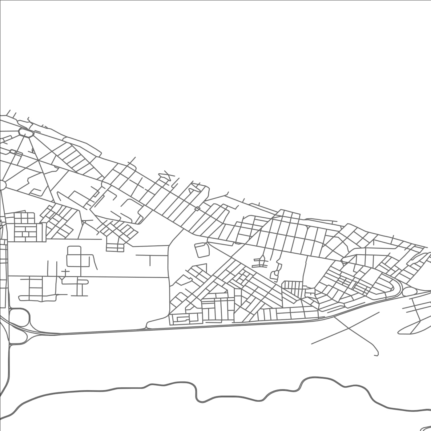 ROAD MAP OF AÏN EL TURK, ALGERIA BY MAPBAKES