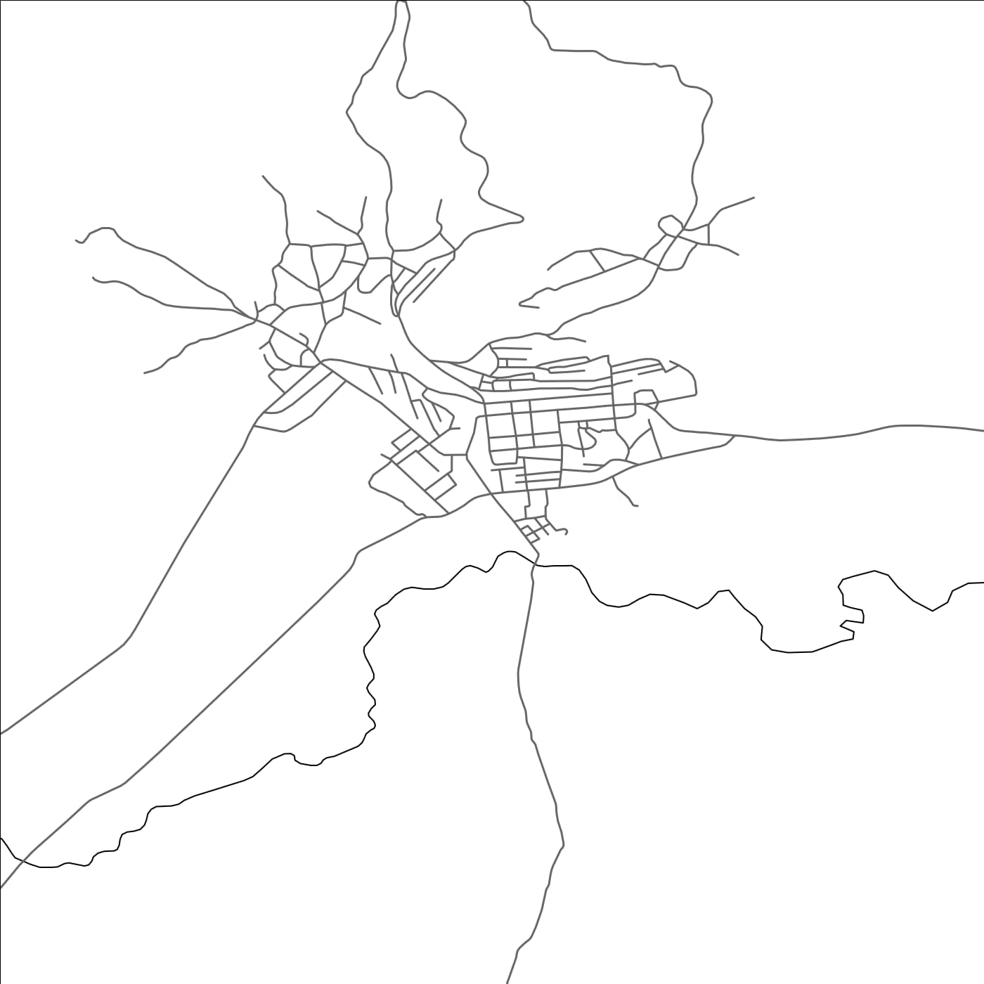 ROAD MAP OF ABOU EL HASSAN, ALGERIA BY MAPBAKES