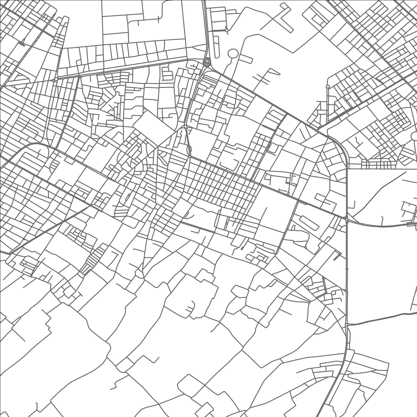 ROAD MAP OF ADRAR, ALGERIA BY MAPBAKES