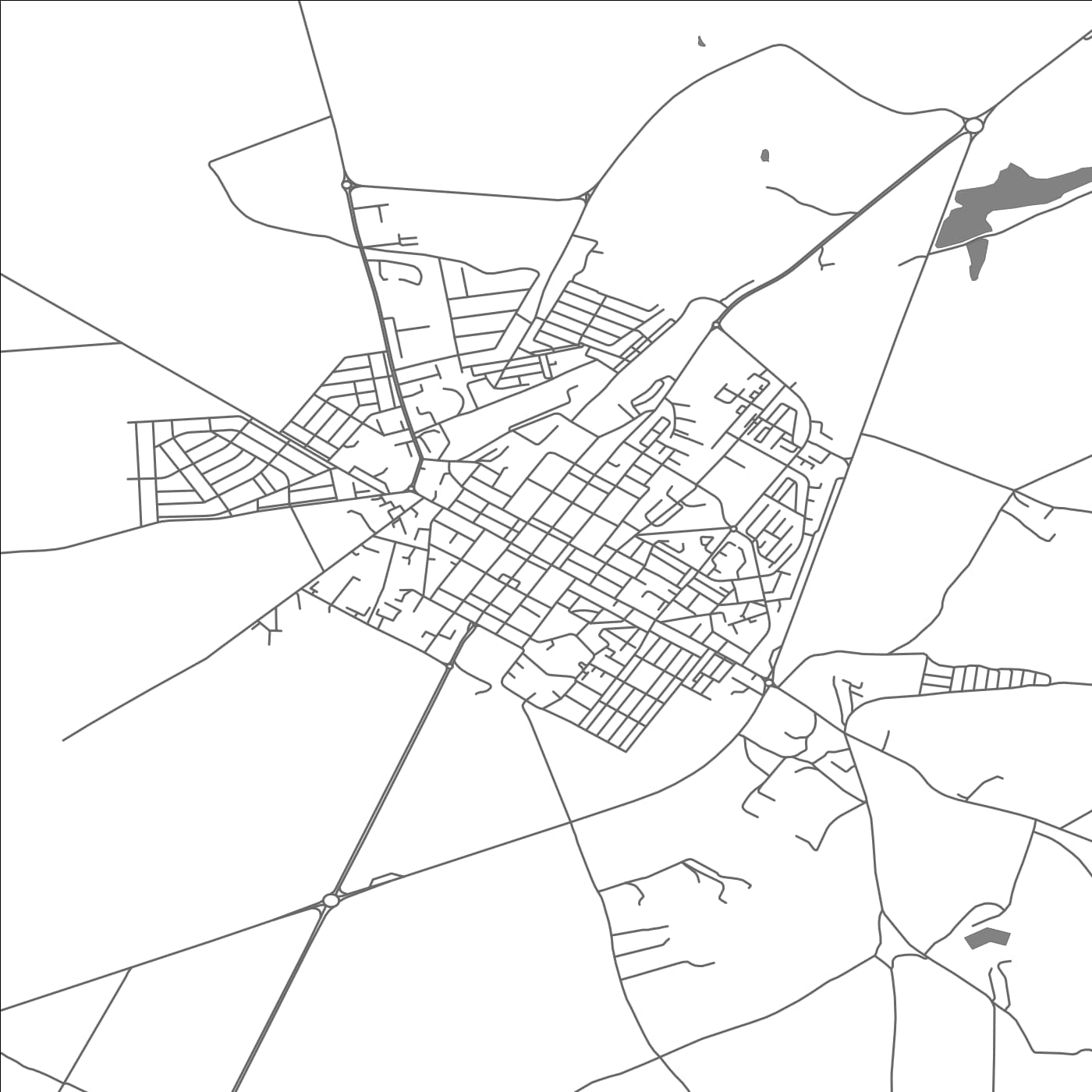 ROAD MAP OF AÏN BESSEM, ALGERIA BY MAPBAKES