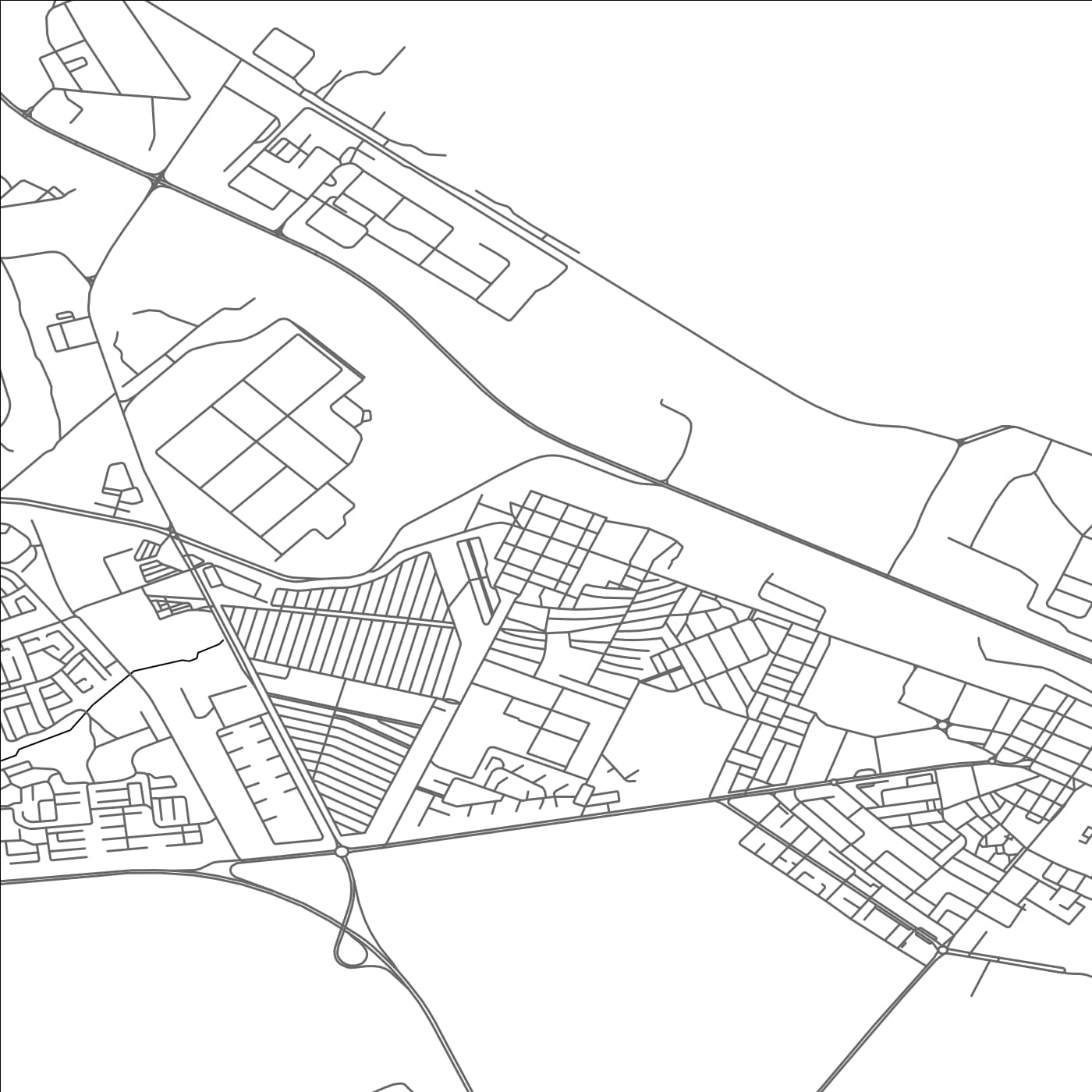 ROAD MAP OF AÏN EL BYA, ALGERIA BY MAPBAKES