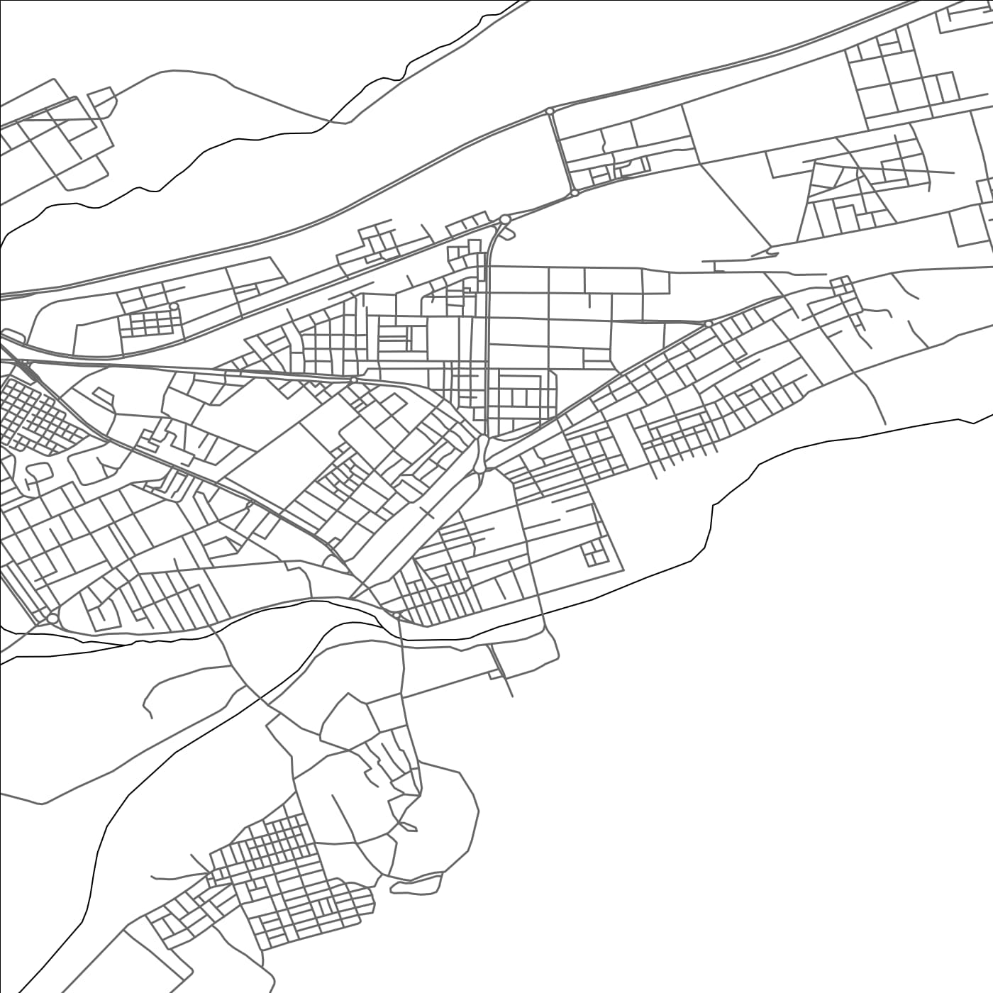 ROAD MAP OF AÏN SEFRA, ALGERIA BY MAPBAKES