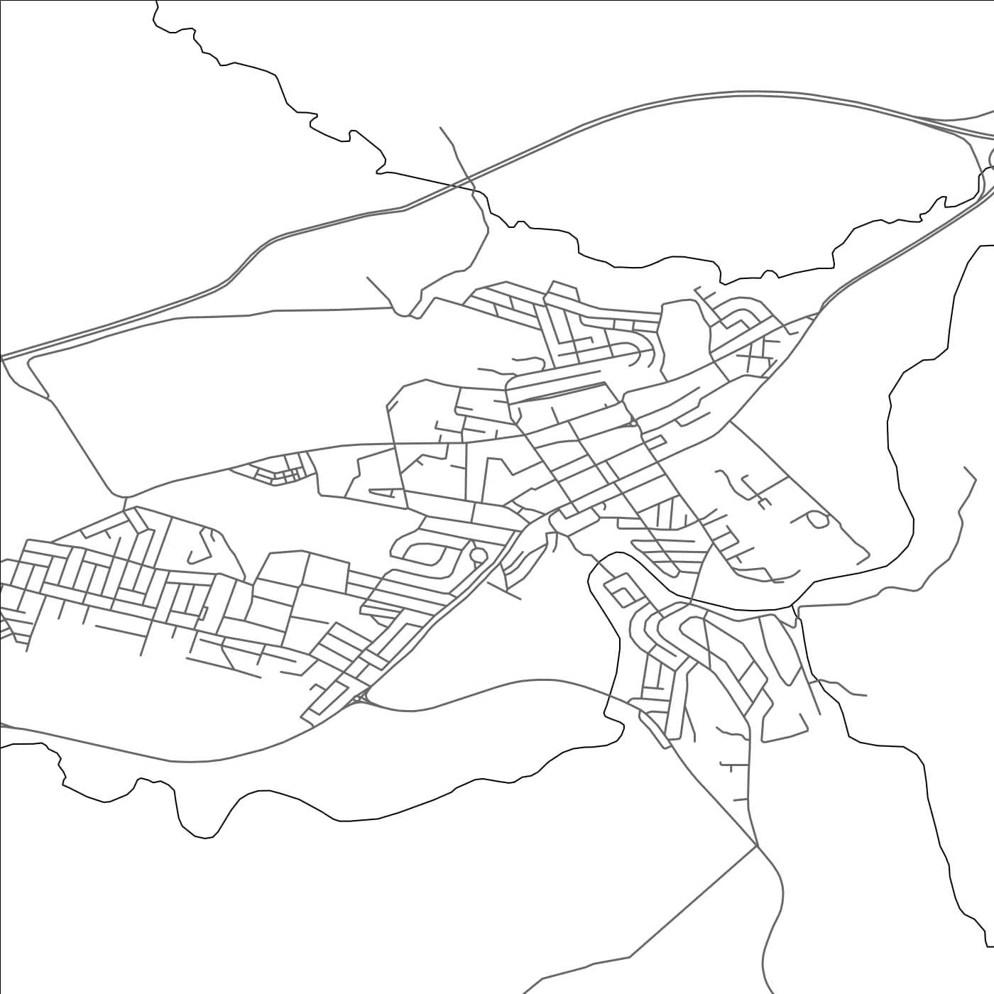ROAD MAP OF AÏN SMARA, ALGERIA BY MAPBAKES