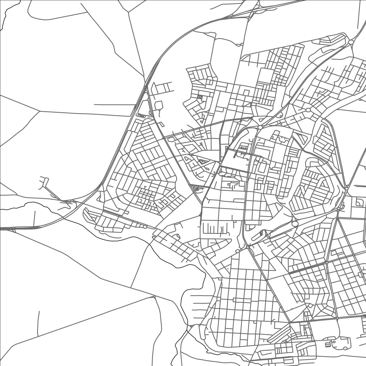 ROAD MAP OF AÏN TEMOUCHENT, ALGERIA BY MAPBAKES