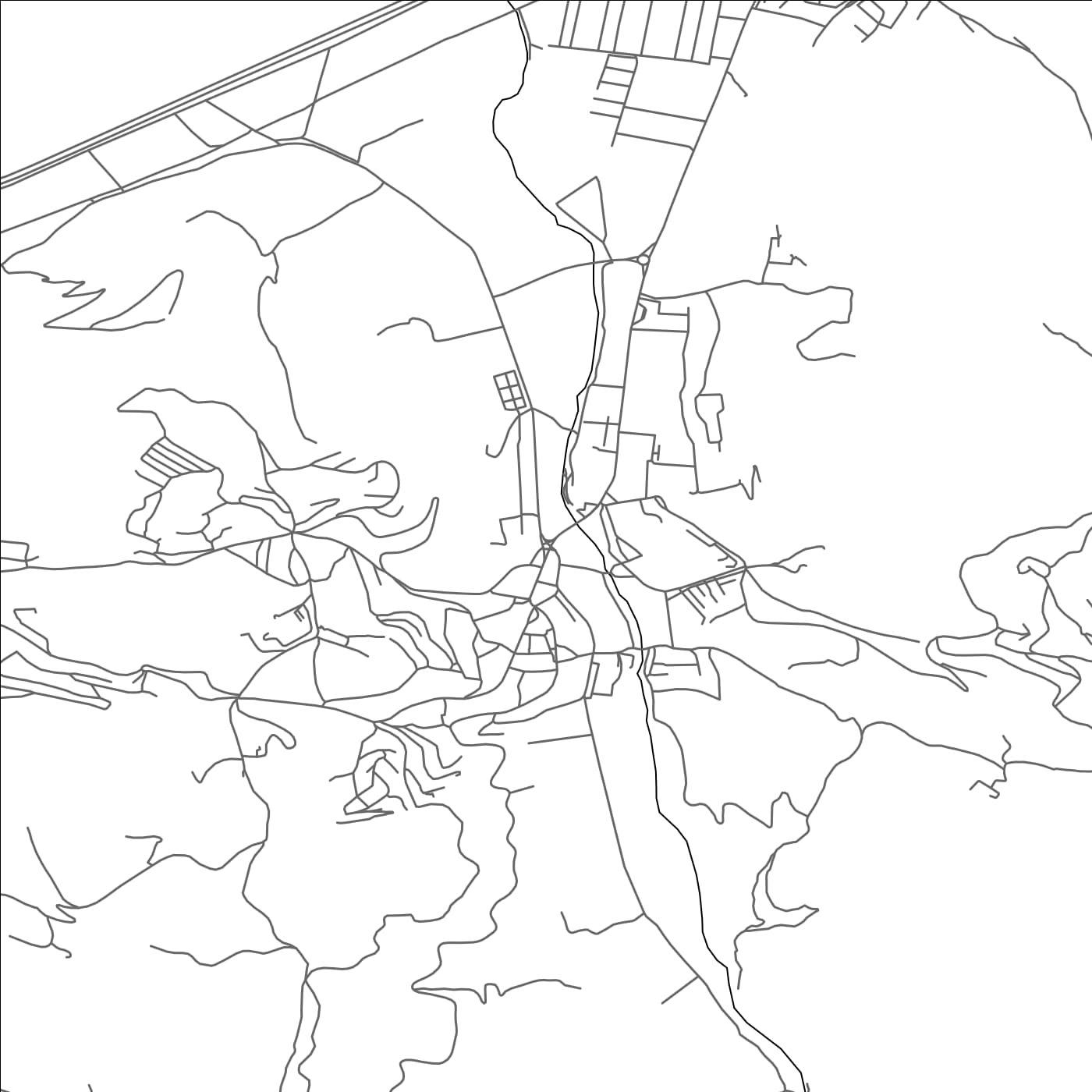 ROAD MAP OF AMIZOUR, ALGERIA BY MAPBAKES