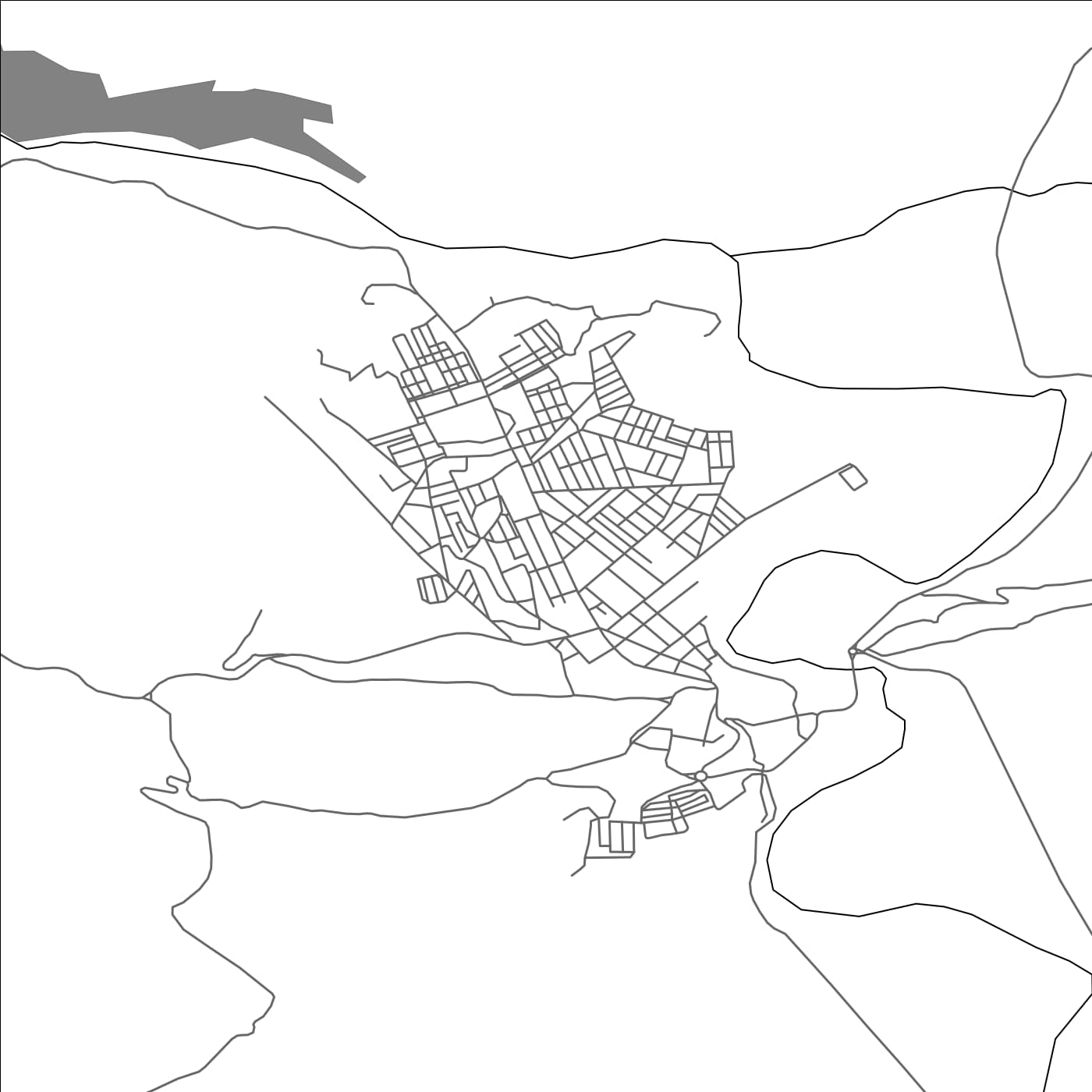 ROAD MAP OF AMMI MOUSSA, ALGERIA BY MAPBAKES