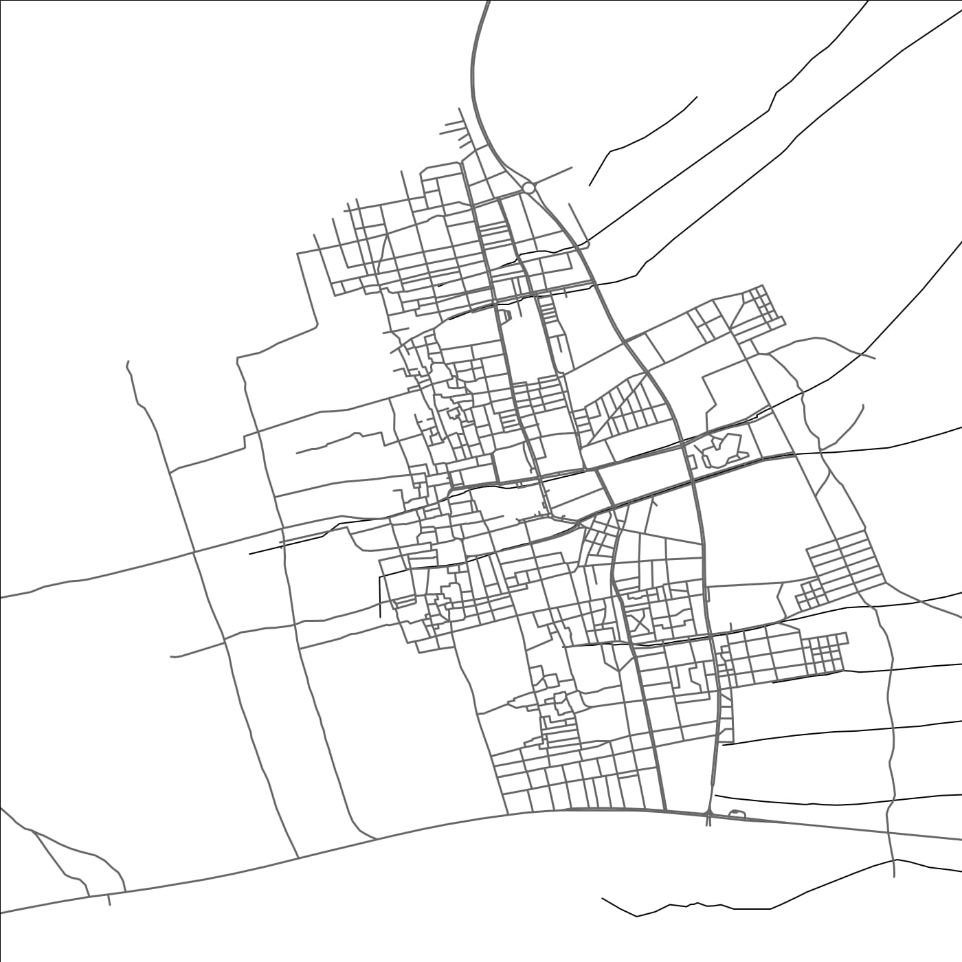 ROAD MAP OF AOULEF, ALGERIA BY MAPBAKES