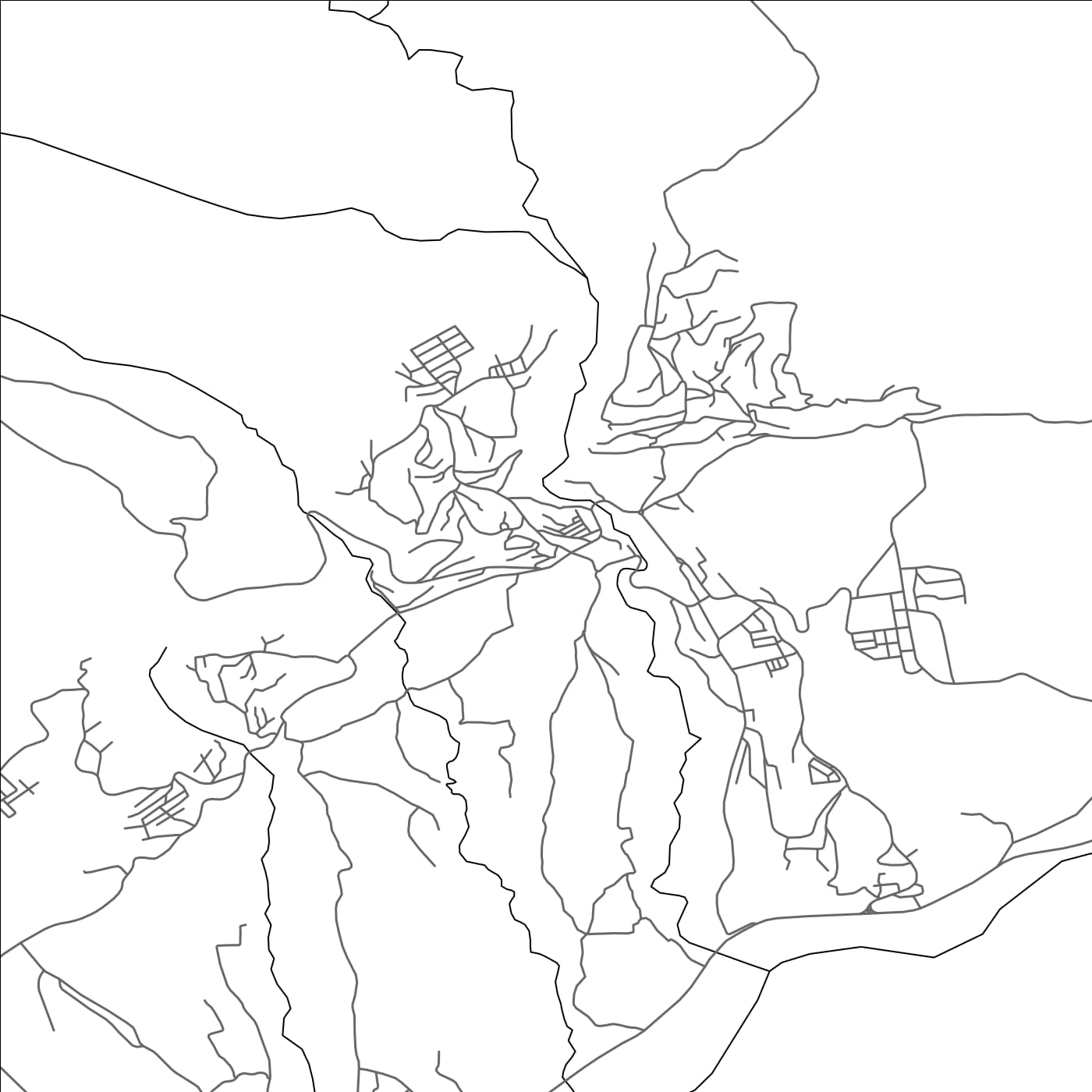 ROAD MAP OF ARRIS, ALGERIA BY MAPBAKES