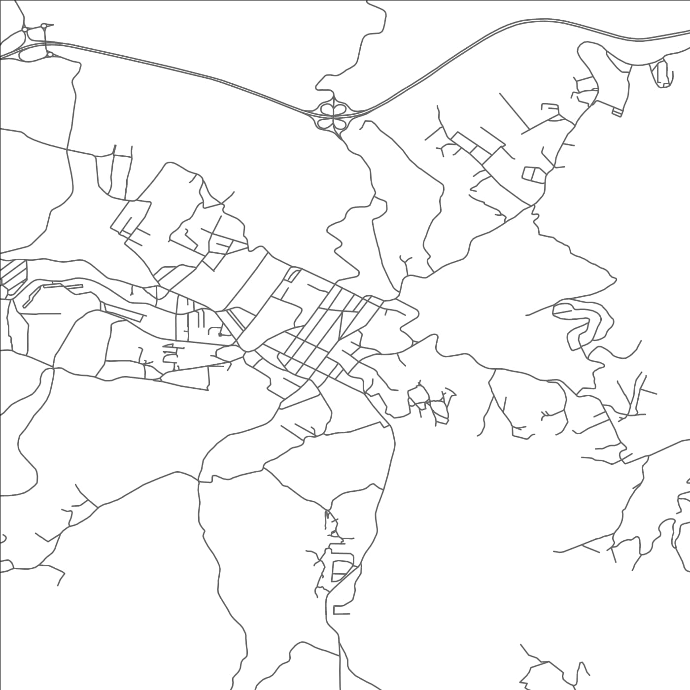 ROAD MAP OF AZAZGA, ALGERIA BY MAPBAKES