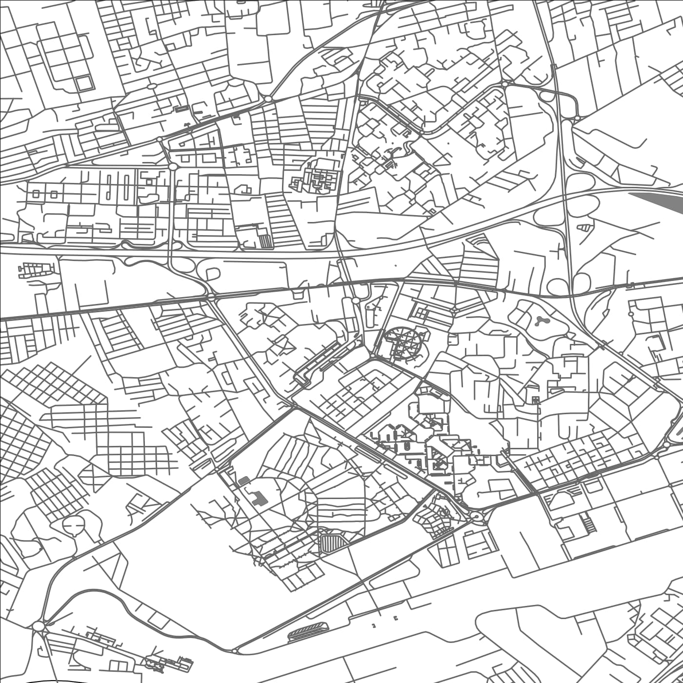 ROAD MAP OF BAB EZZOUAR, ALGERIA BY MAPBAKES