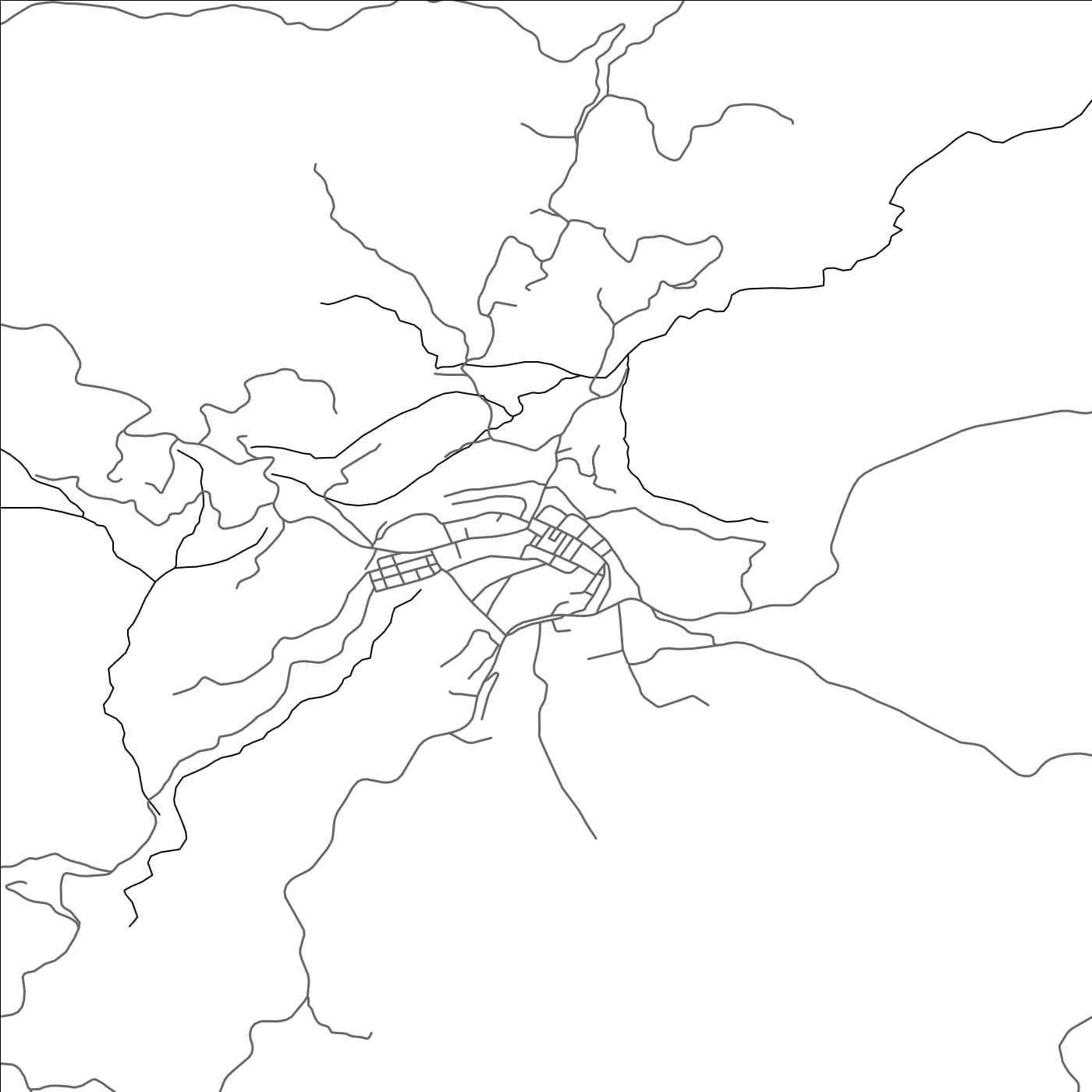 ROAD MAP OF BABOR - VILLE, ALGERIA BY MAPBAKES