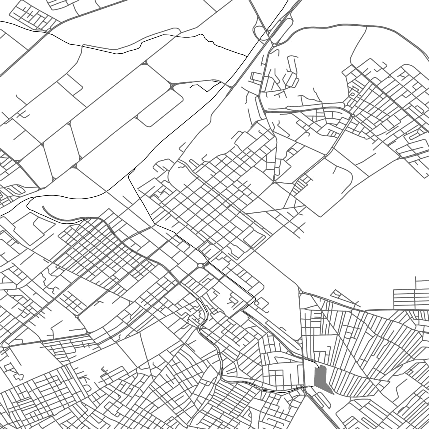 ROAD MAP OF BATNA, ALGERIA BY MAPBAKES