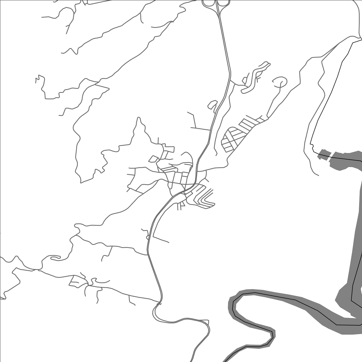 ROAD MAP OF BENI AMRANE, ALGERIA BY MAPBAKES
