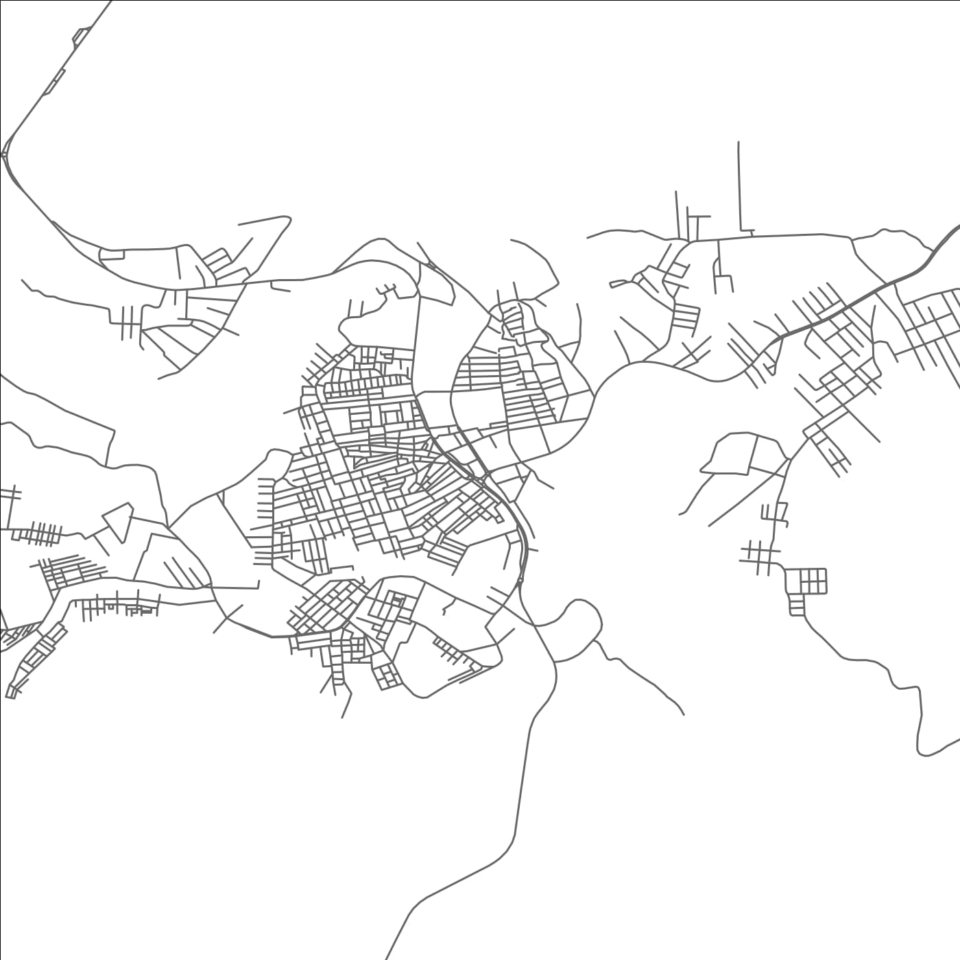 ROAD MAP OF BERRIANE, ALGERIA BY MAPBAKES