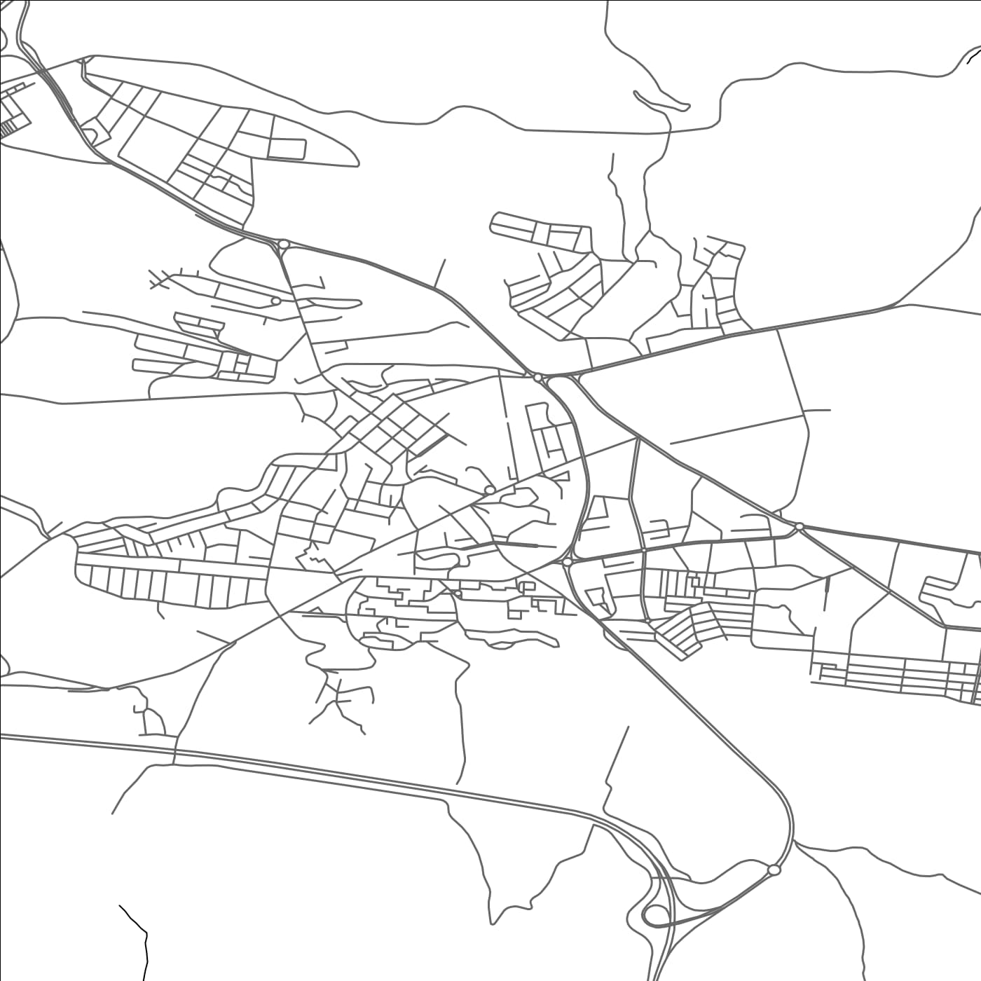 ROAD MAP OF BERROUAGHIA, ALGERIA BY MAPBAKES