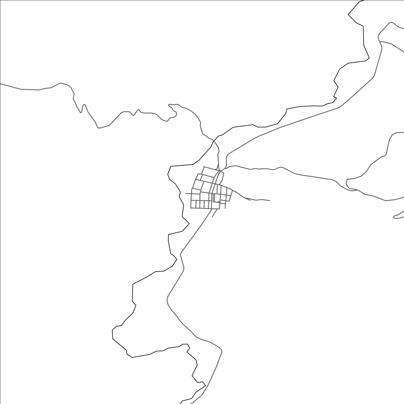 ROAD MAP OF CHORFA, ALGERIA BY MAPBAKES