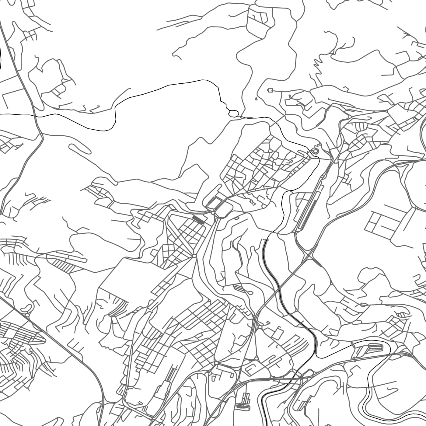 ROAD MAP OF CONSTANTINE, ALGERIA BY MAPBAKES