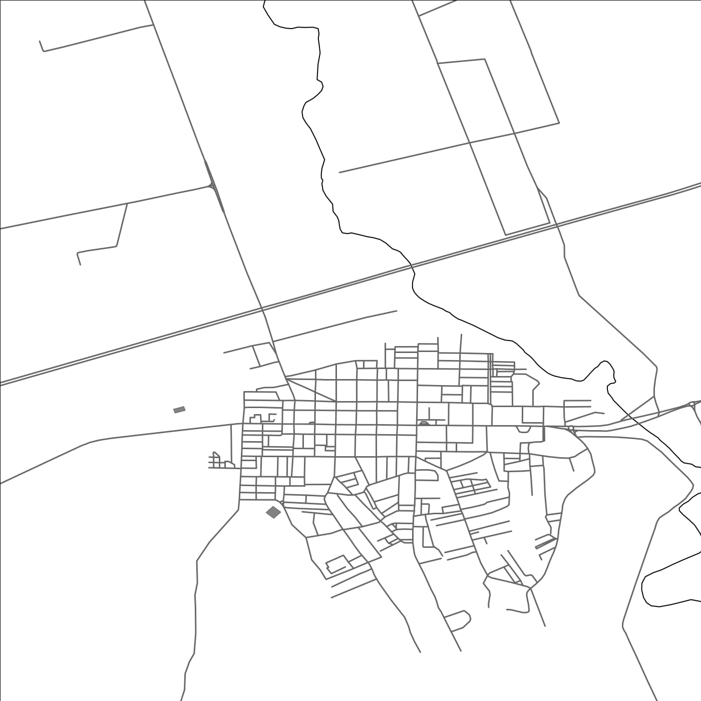 ROAD MAP OF DJIDIOUIA, ALGERIA BY MAPBAKES