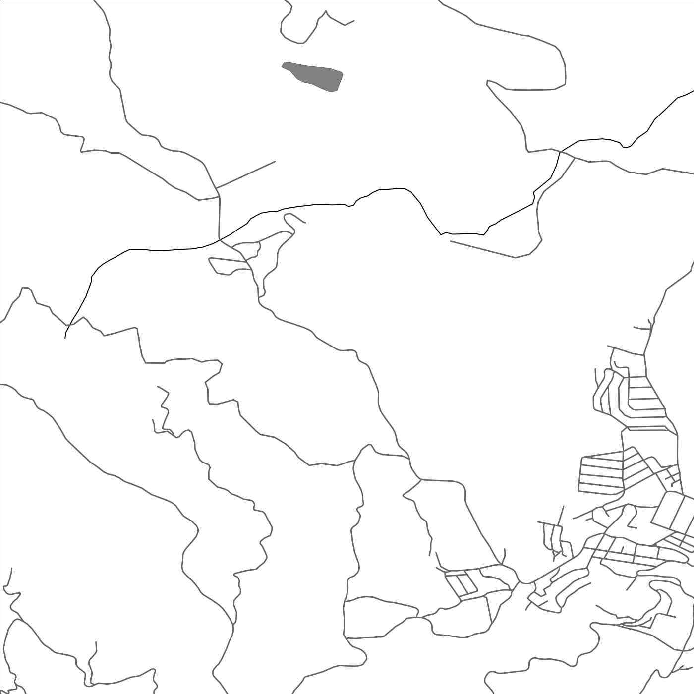 ROAD MAP OF DRAA EL MIZAN, ALGERIA BY MAPBAKES