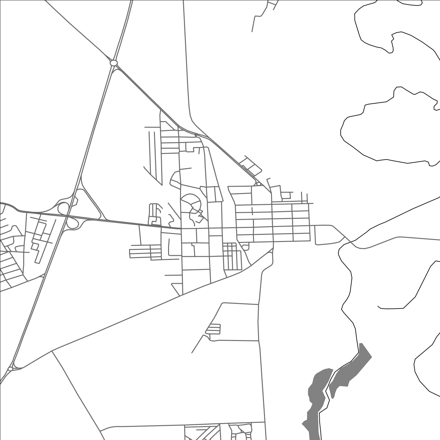 ROAD MAP OF DREAN, ALGERIA BY MAPBAKES