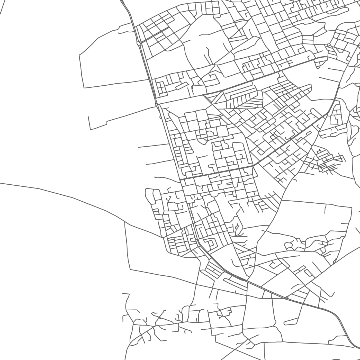 ROAD MAP OF ECH CHETTIA, ALGERIA BY MAPBAKES