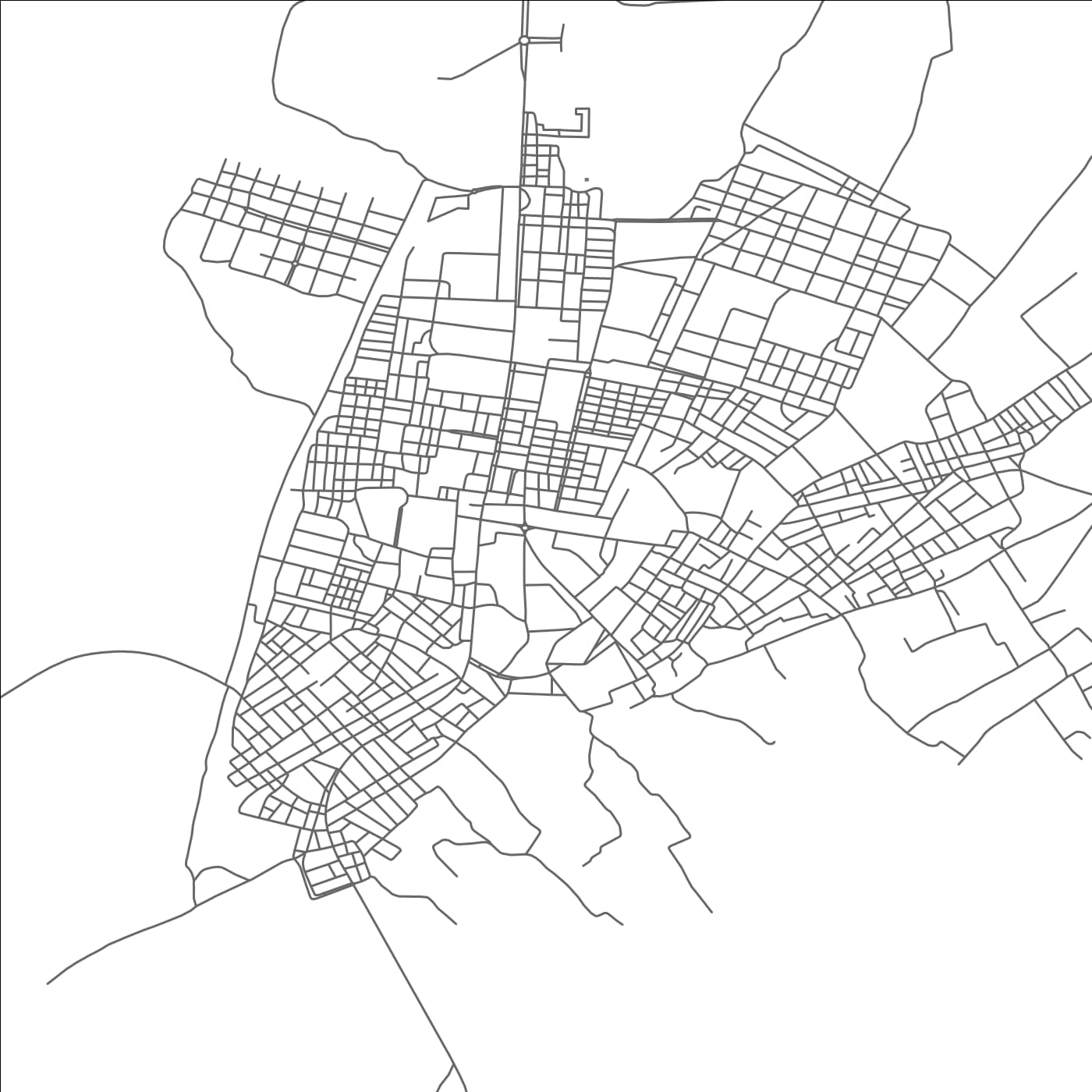 ROAD MAP OF EL ABIODH SIDI CHEIKH, ALGERIA BY MAPBAKES