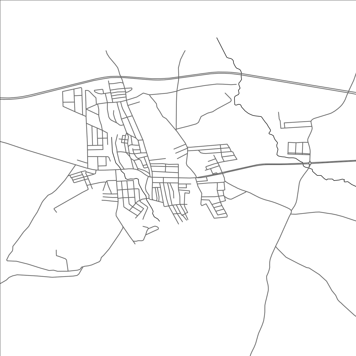 ROAD MAP OF EL ACHIR, ALGERIA BY MAPBAKES