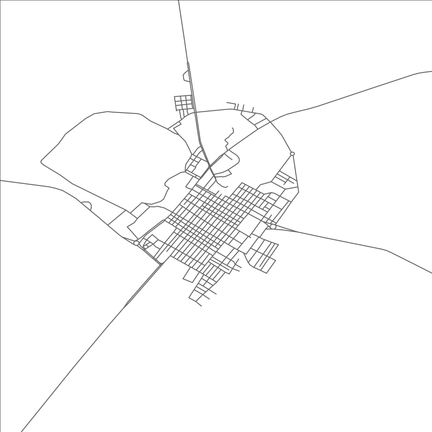 ROAD MAP OF EL IDRISSIA, ALGERIA BY MAPBAKES