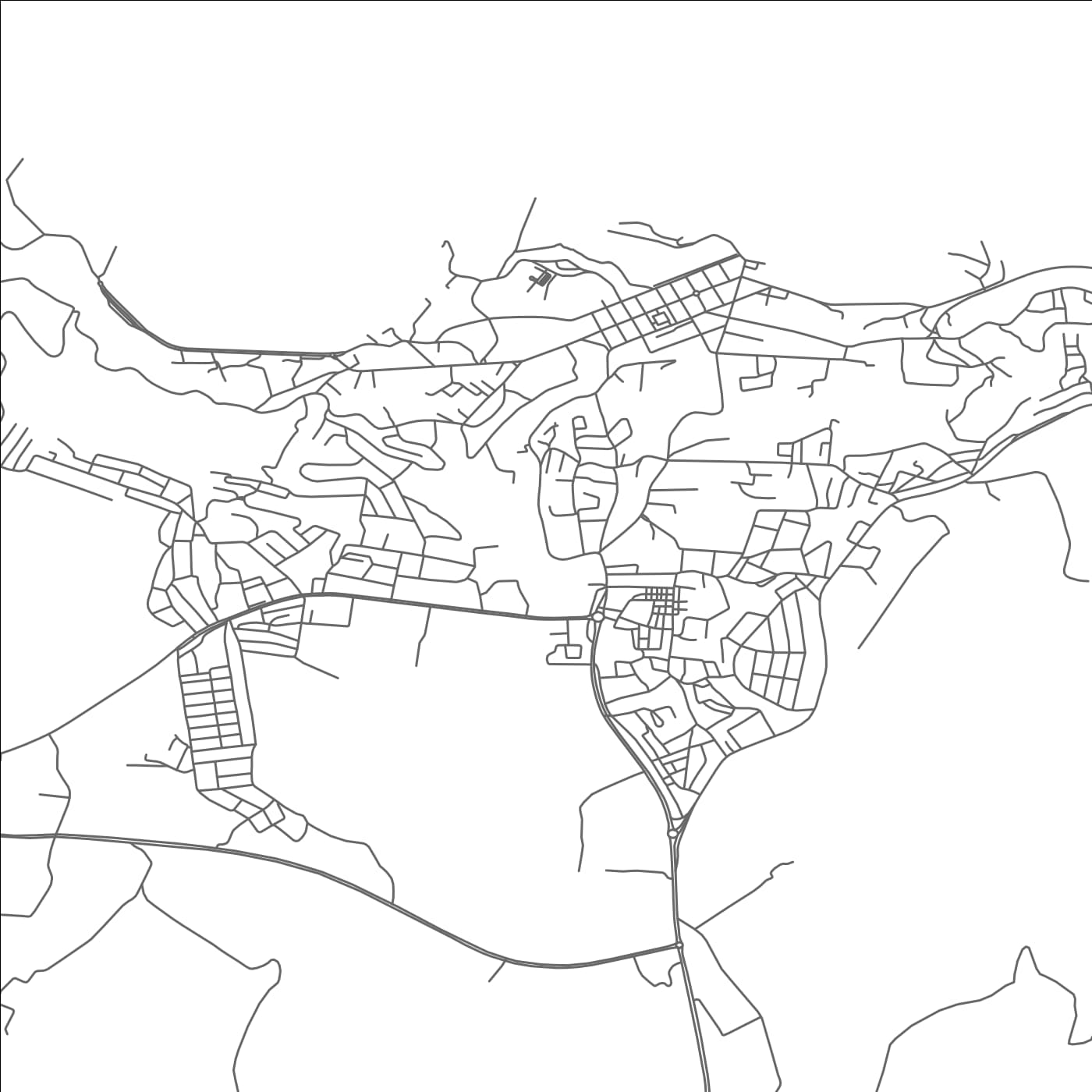 ROAD MAP OF EL KALA, ALGERIA BY MAPBAKES