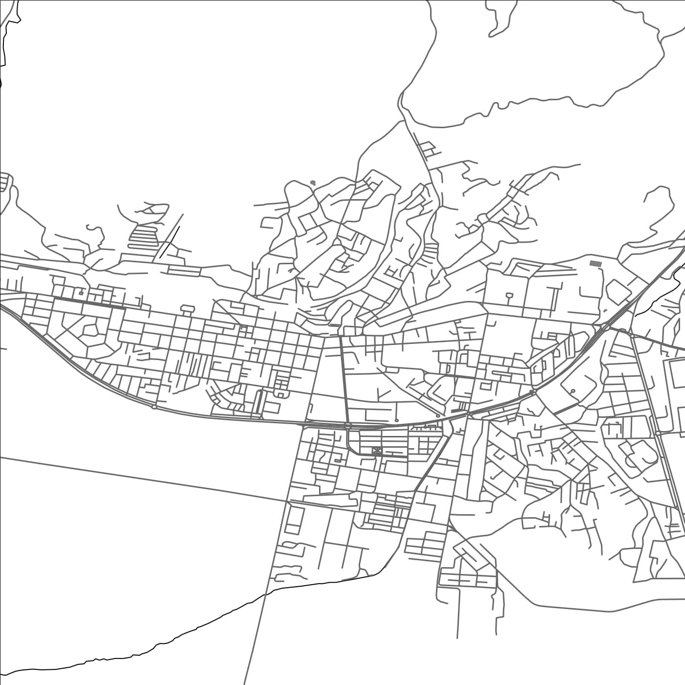 ROAD MAP OF KHEMIS MILIANA, ALGERIA BY MAPBAKES
