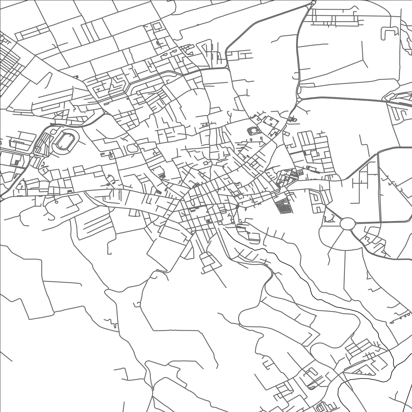 ROAD MAP OF KOLEA, ALGERIA BY MAPBAKES