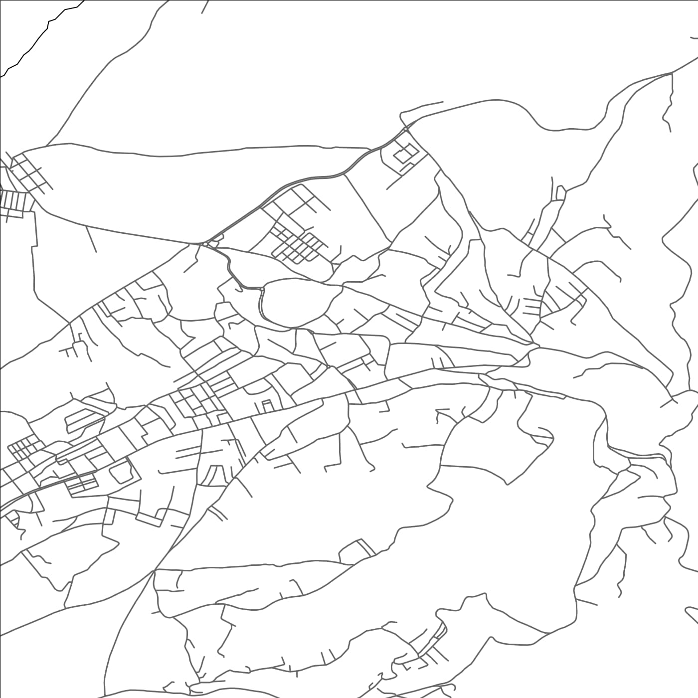 ROAD MAP OF MAZOUNA, ALGERIA BY MAPBAKES