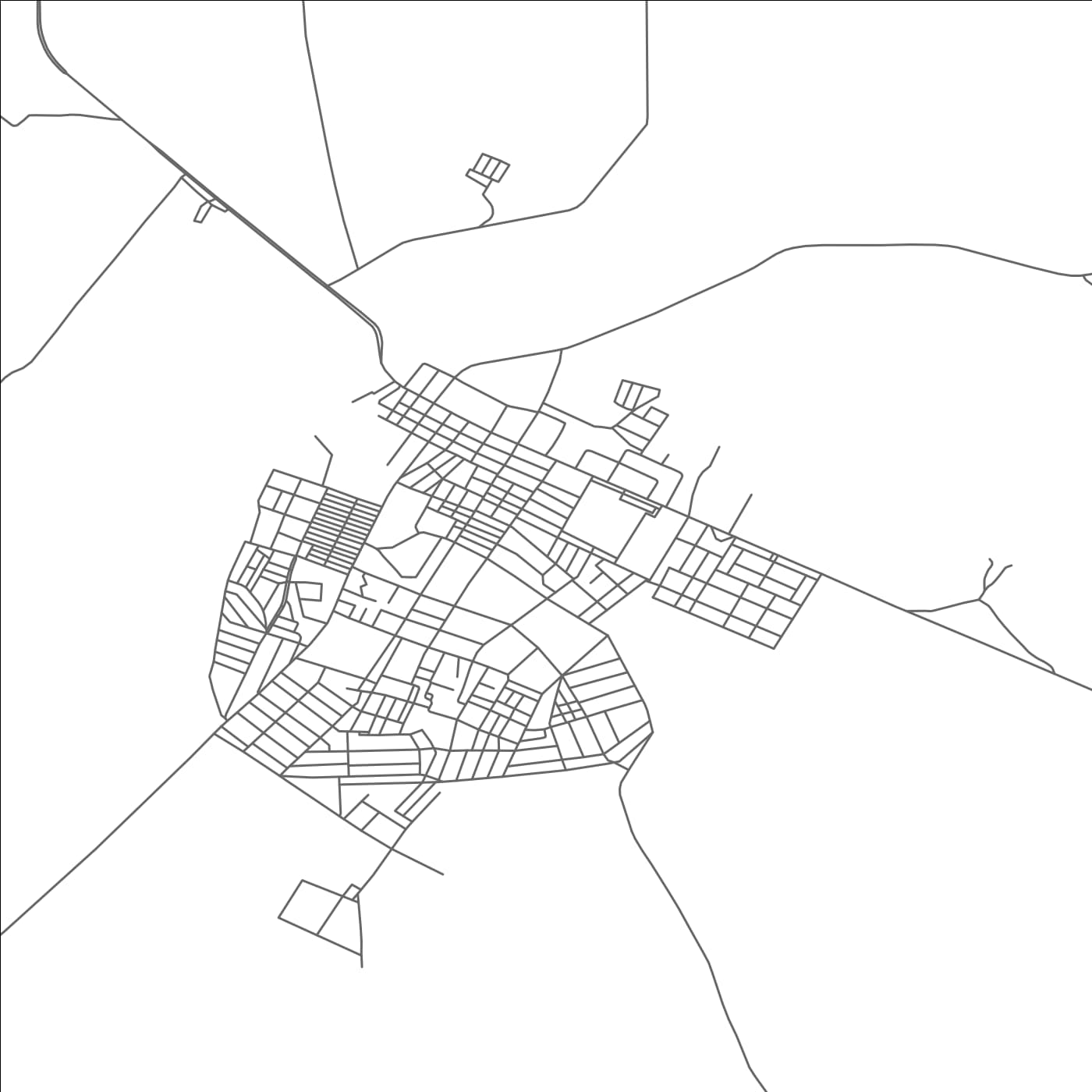 ROAD MAP OF MESKIANA, ALGERIA BY MAPBAKES