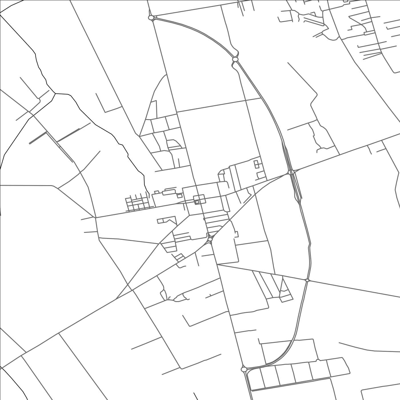 ROAD MAP OF OUED EL ALLEUG, ALGERIA BY MAPBAKES