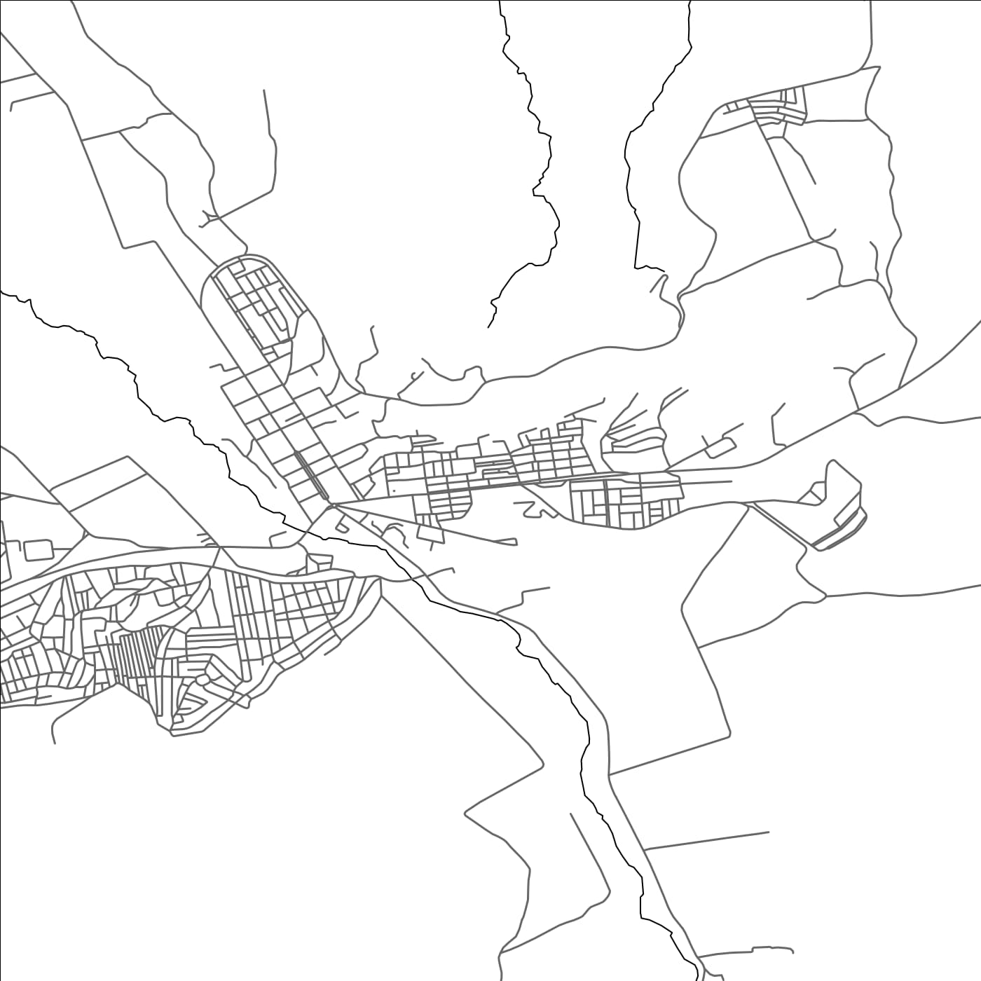 ROAD MAP OF OULED MIMOUN, ALGERIA BY MAPBAKES