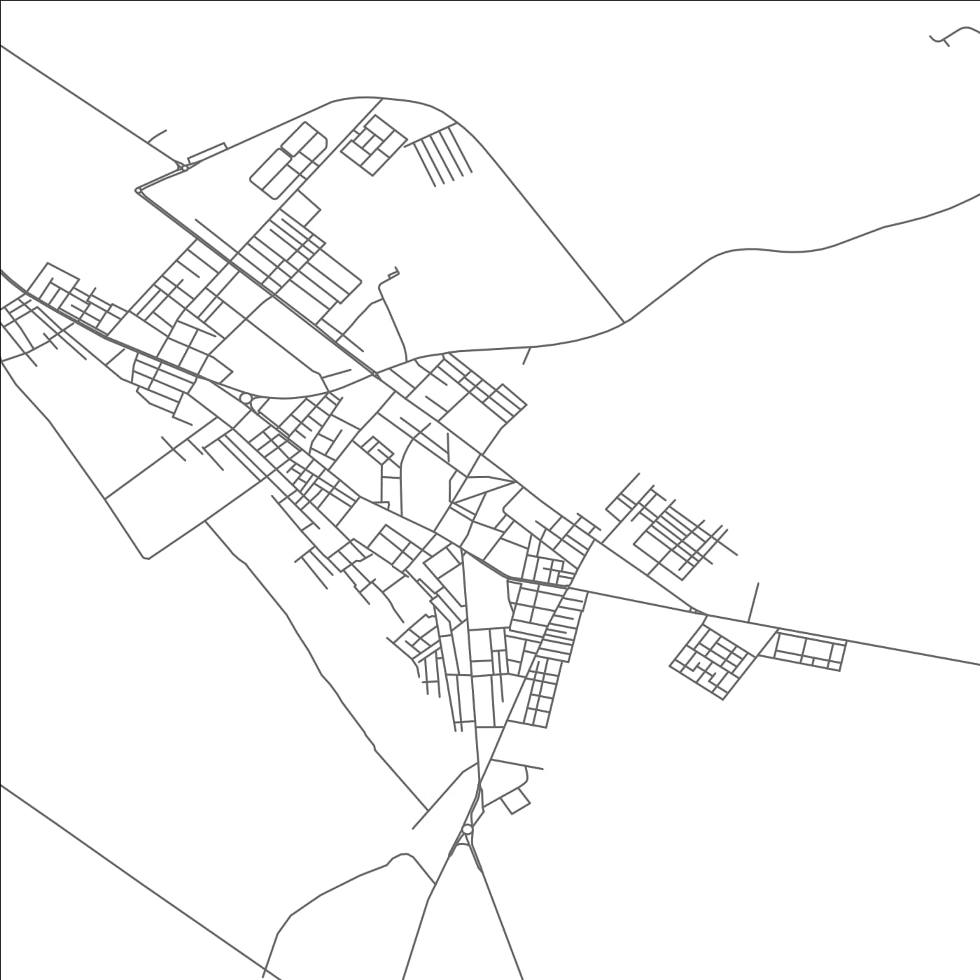 ROAD MAP OF REGGANE, ALGERIA BY MAPBAKES