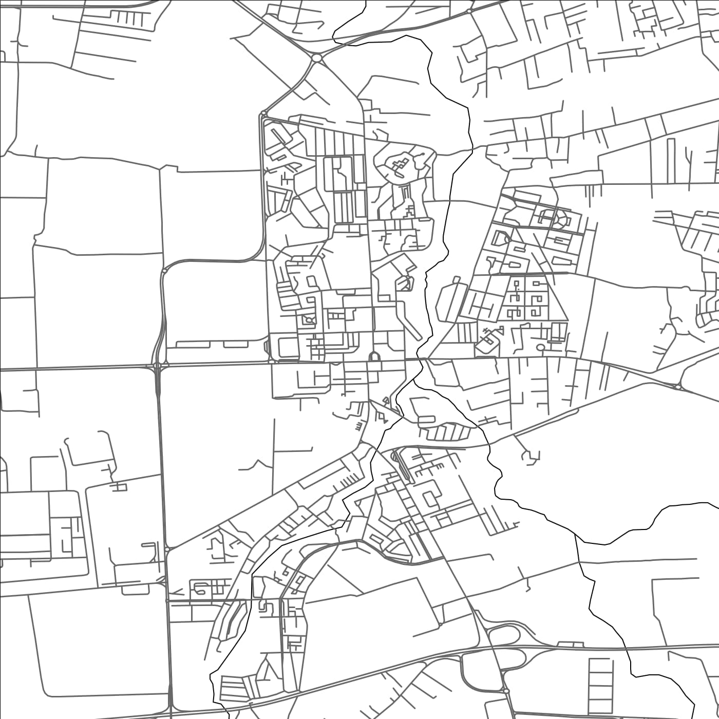 ROAD MAP OF REGHAÏA, ALGERIA BY MAPBAKES