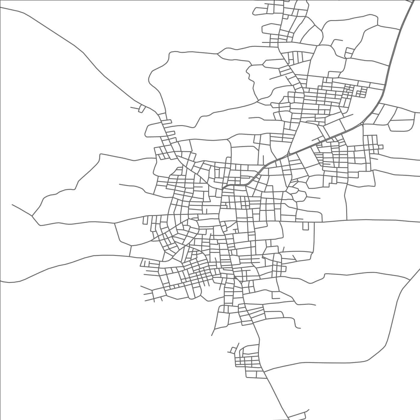 ROAD MAP OF REGUIBA, ALGERIA BY MAPBAKES