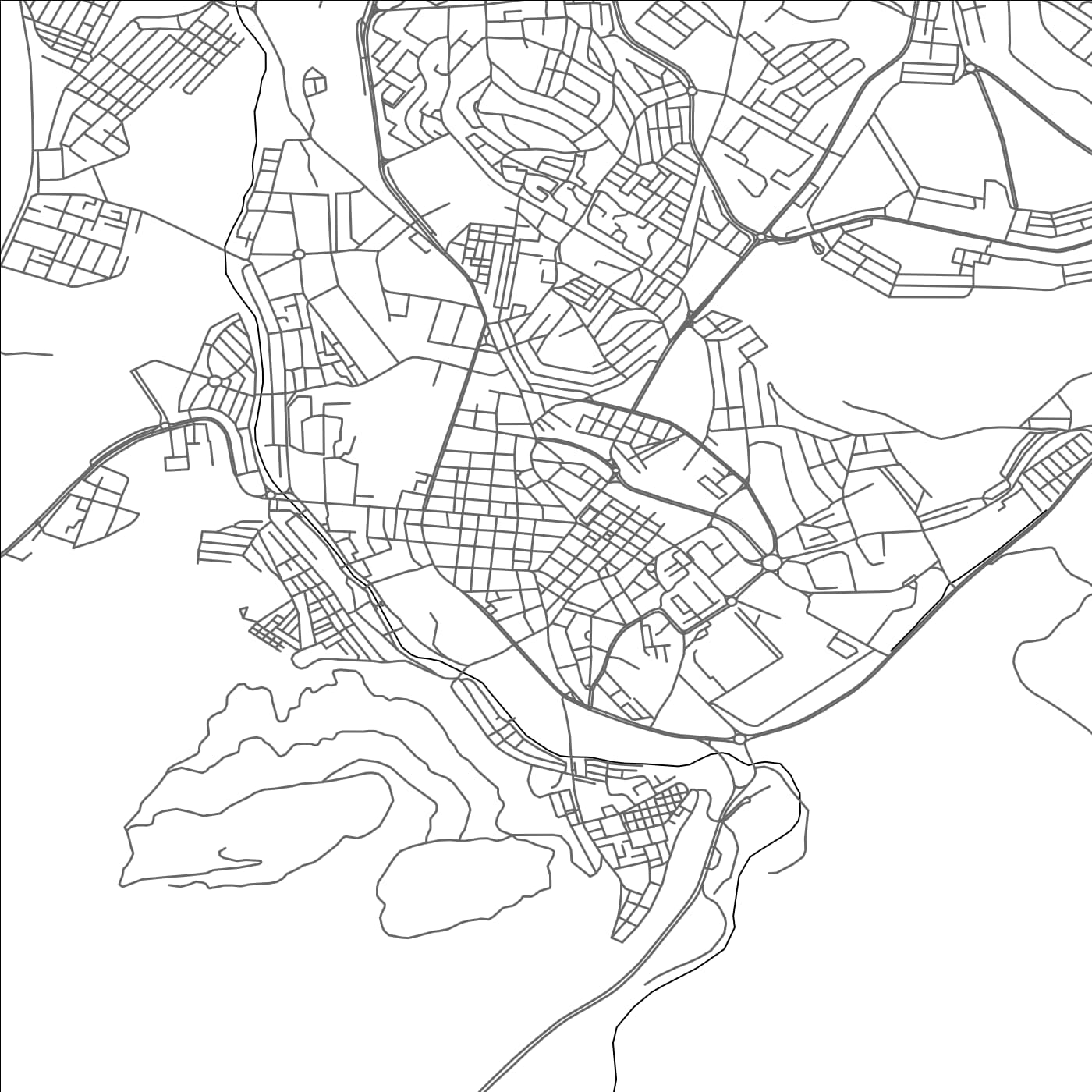 ROAD MAP OF SAÏDA, ALGERIA BY MAPBAKES