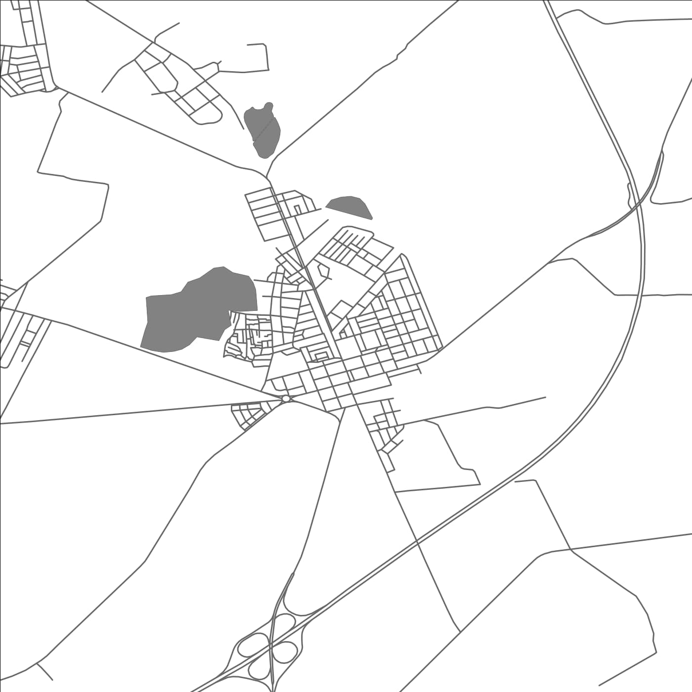 ROAD MAP OF SIDI ECH CHAHMI, ALGERIA BY MAPBAKES