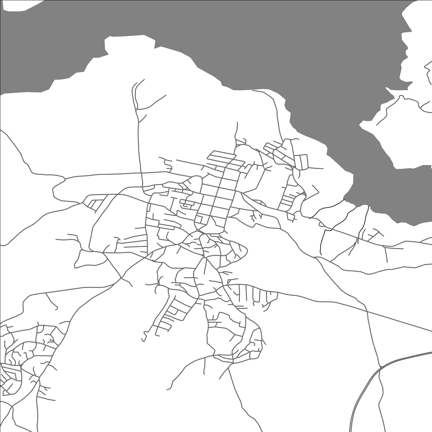 ROAD MAP OF SIDI MÉROUANE, ALGERIA BY MAPBAKES