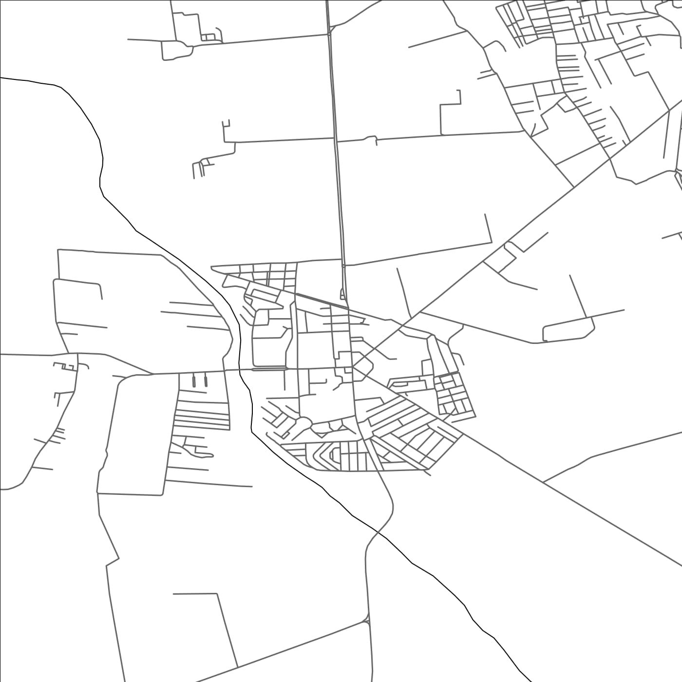 ROAD MAP OF SIDI MOUSSA, ALGERIA BY MAPBAKES