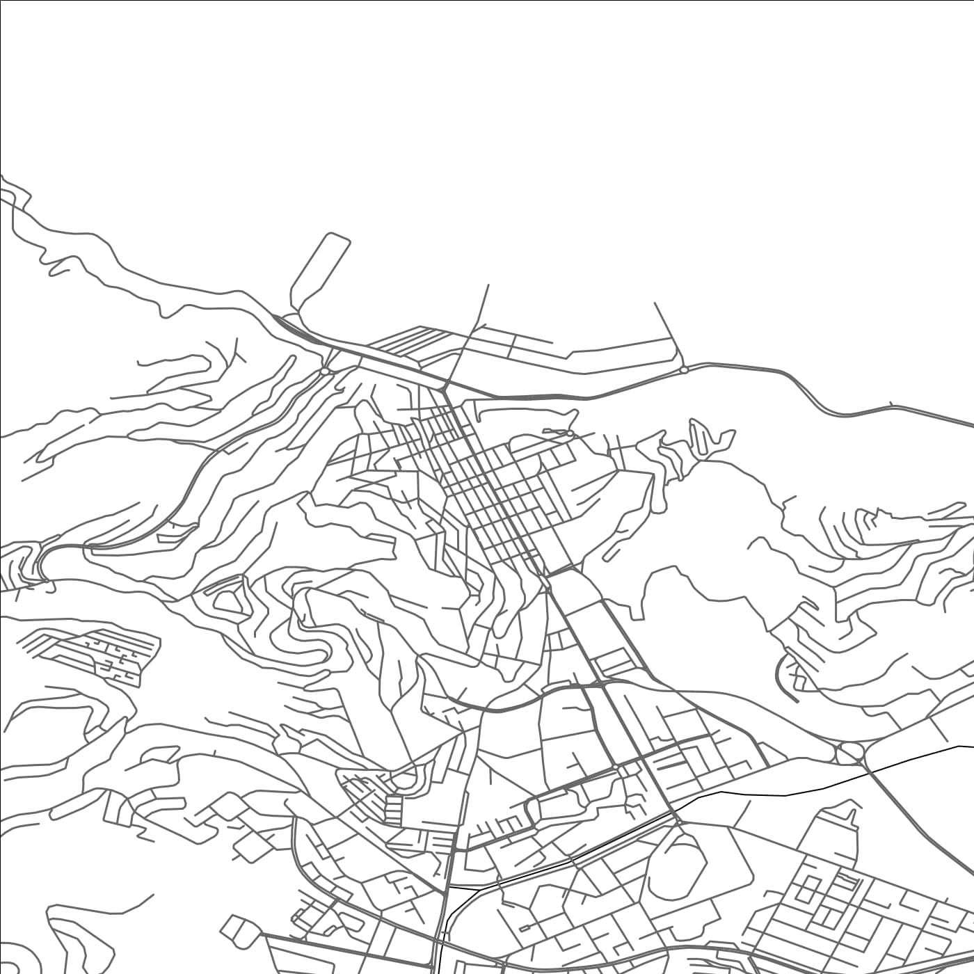 ROAD MAP OF SKIKDA, ALGERIA BY MAPBAKES