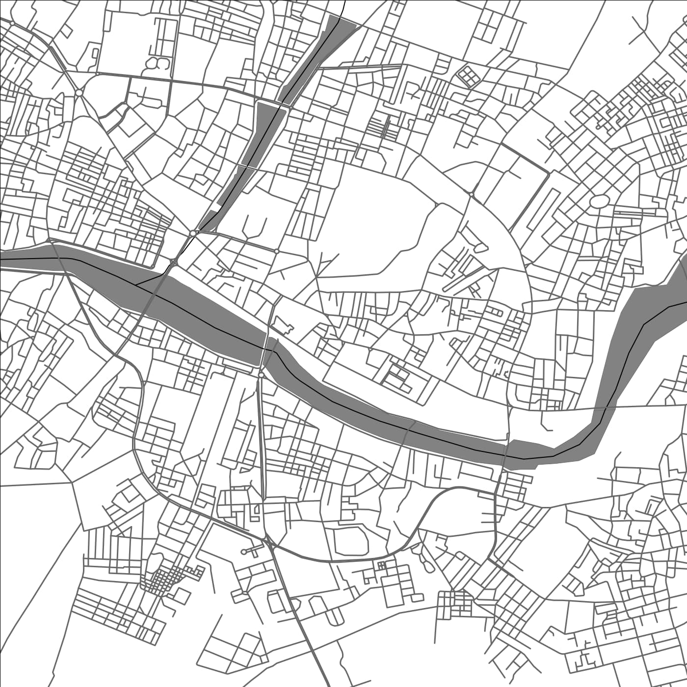 ROAD MAP OF TAMANRASSET, ALGERIA BY MAPBAKES