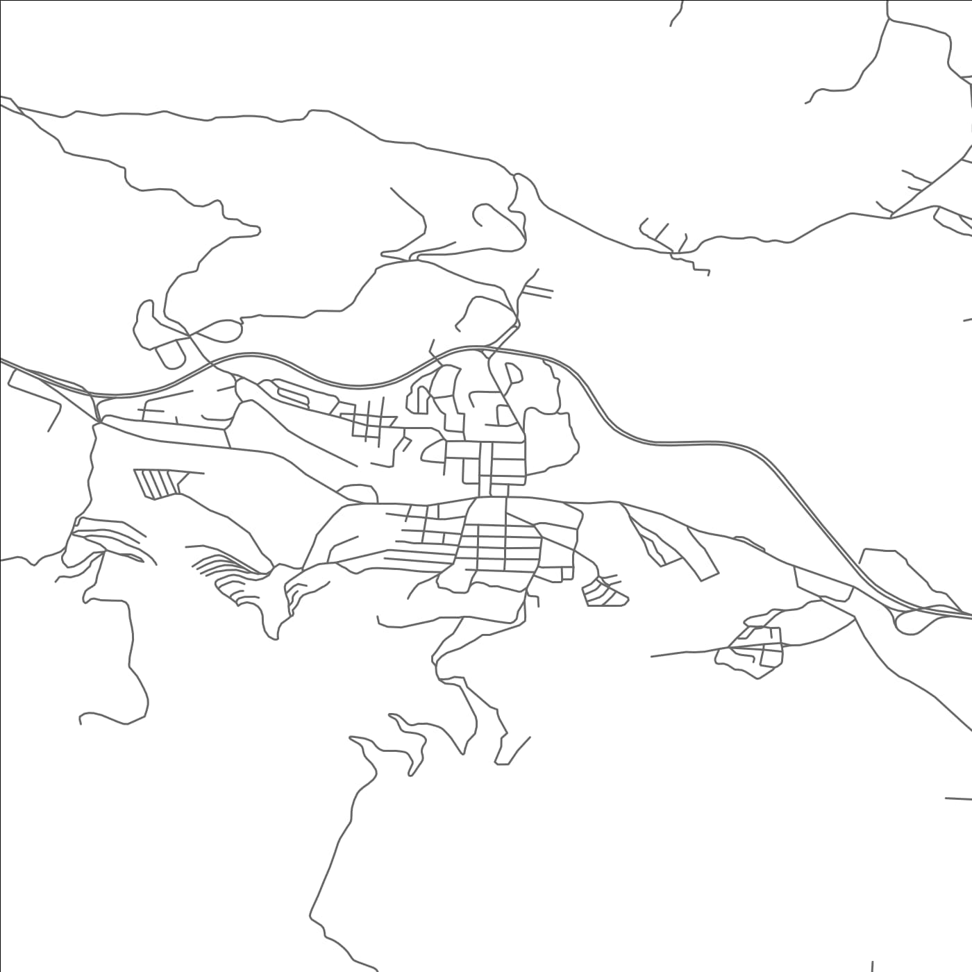 ROAD MAP OF THENIA, ALGERIA BY MAPBAKES