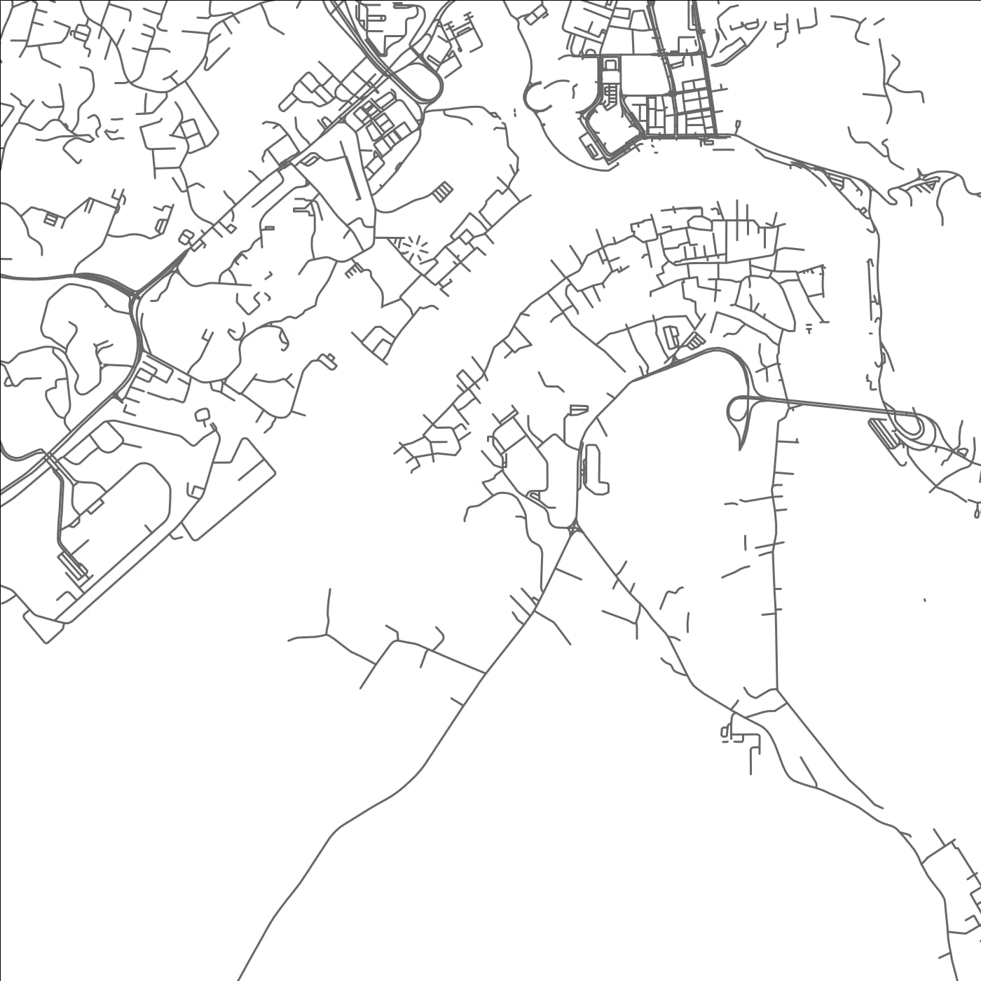 ROAD MAP OF KAMPONG SUNGAI ASAM, BRUNEI BY MAPBAKES