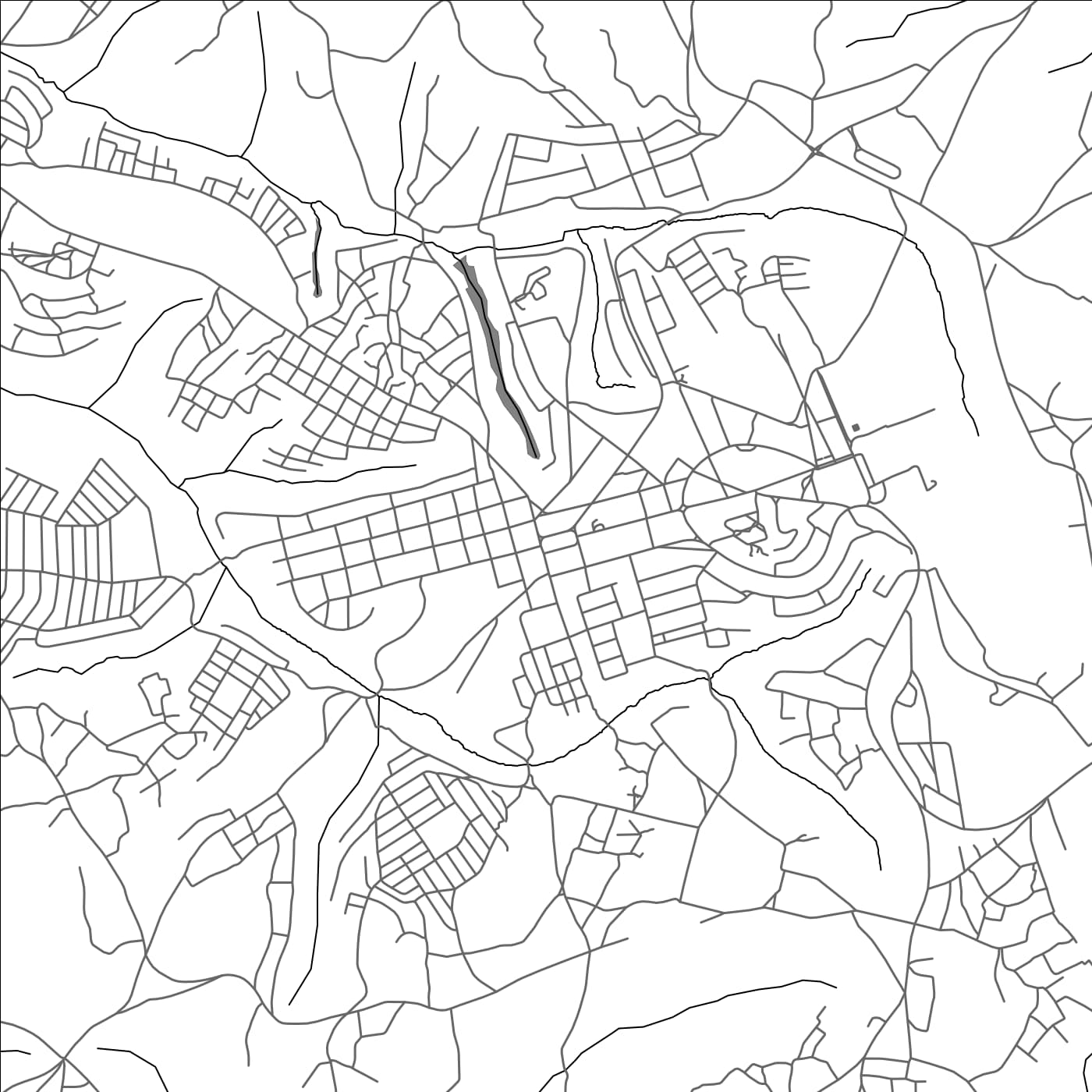 ROAD MAP OF GITEGA, BURUNDI BY MAPBAKES
