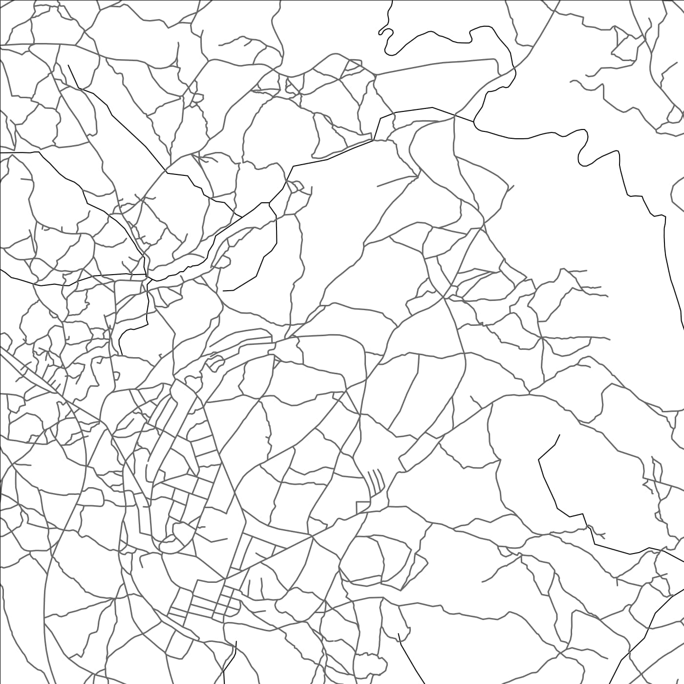 ROAD MAP OF RUTANA, BURUNDI BY MAPBAKES